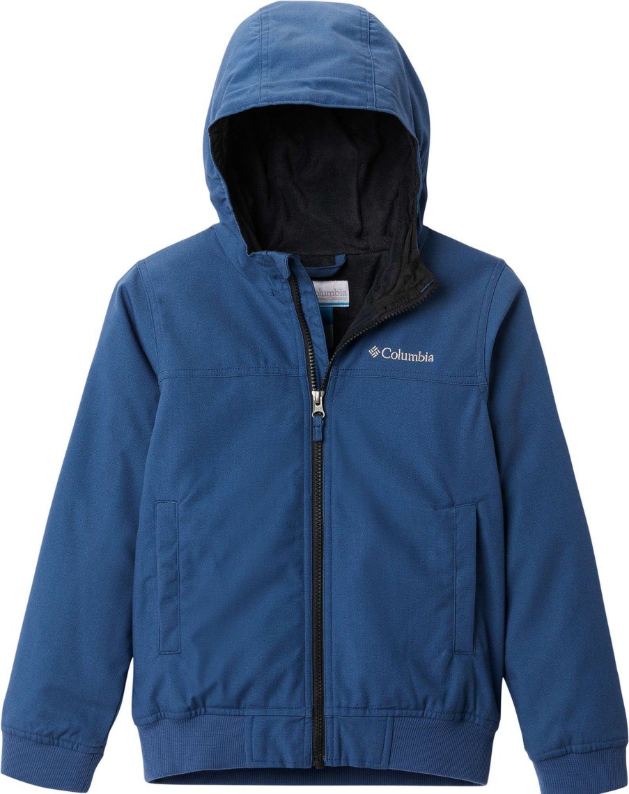 Jackets * | Columbia Youth Loma Vista Hooded Jacket For Girls' Night Tide