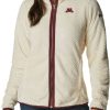 Jackets * | Columbia Women'S Minnesota Golden Gophers White Fire Side Sherpa Full-Zip Jacket