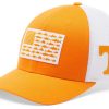 Hats * | Columbia Men'S Tennessee Volunteers Tennessee Orange Pfg Fish Flag Mesh Fitted Hat