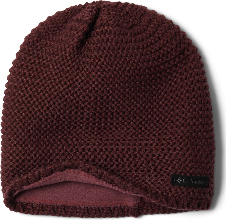 Hats * | Columbia Women'S Cascade Peak Reversible Beanie Malbec