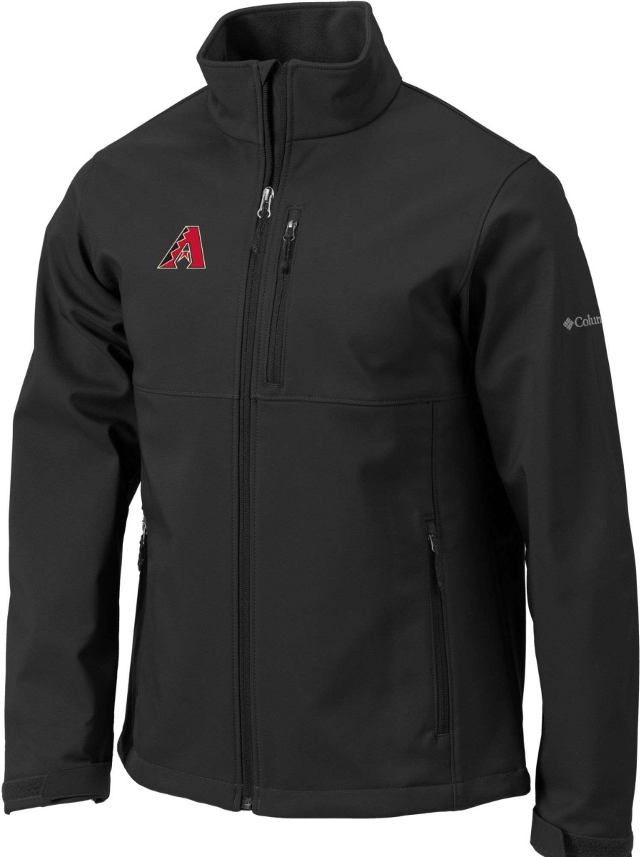 Jackets * | Columbia Men'S Arizona Diamondbacks Black Ascender Full-Zip Jacket