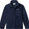 Jackets * | Columbia Boys' Steens Mtn Fleece Over Jacket Collegiate Navy