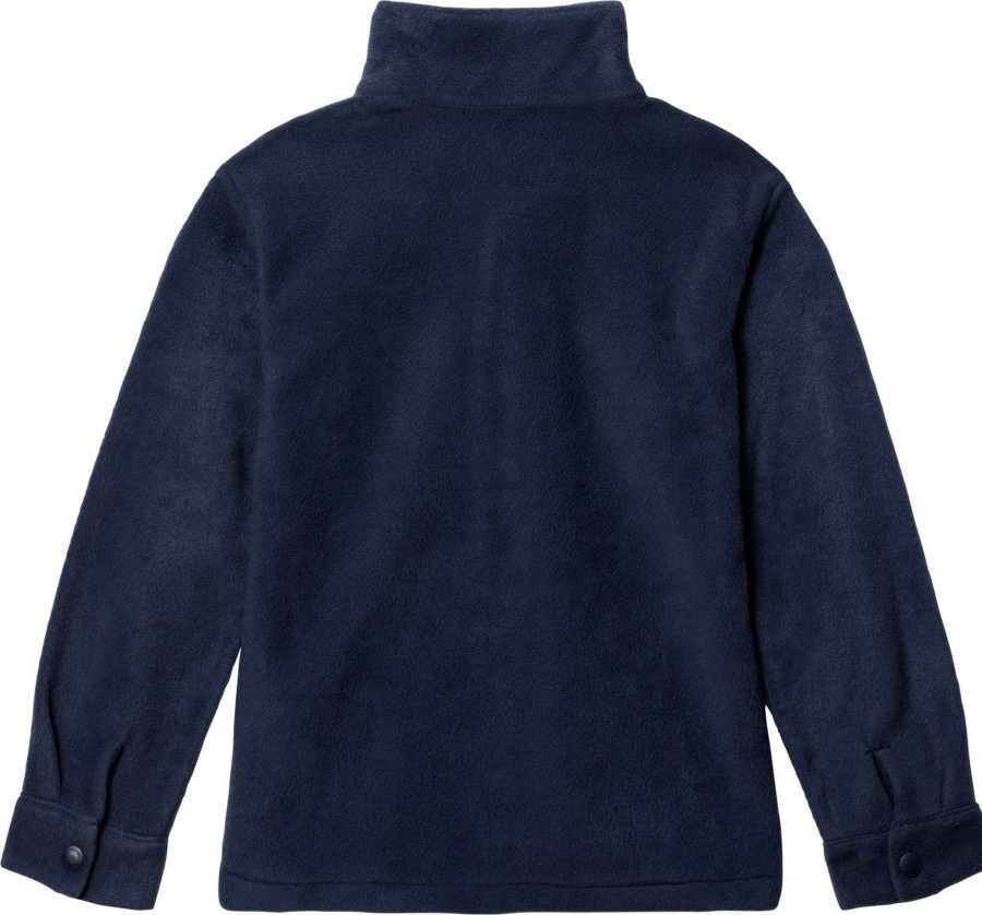 Jackets * | Columbia Boys' Steens Mtn Fleece Over Jacket Collegiate Navy