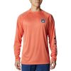 Shirts * | Columbia Men'S Auburn Tigers Terminal Tackle Orange T-Shirt