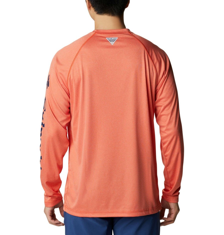 Shirts * | Columbia Men'S Auburn Tigers Terminal Tackle Orange T-Shirt