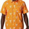 Shirts * | Columbia Men'S Tennessee Volunteers Tennessee Orange Clg Super Slack Tide Short Sleeve Shirt