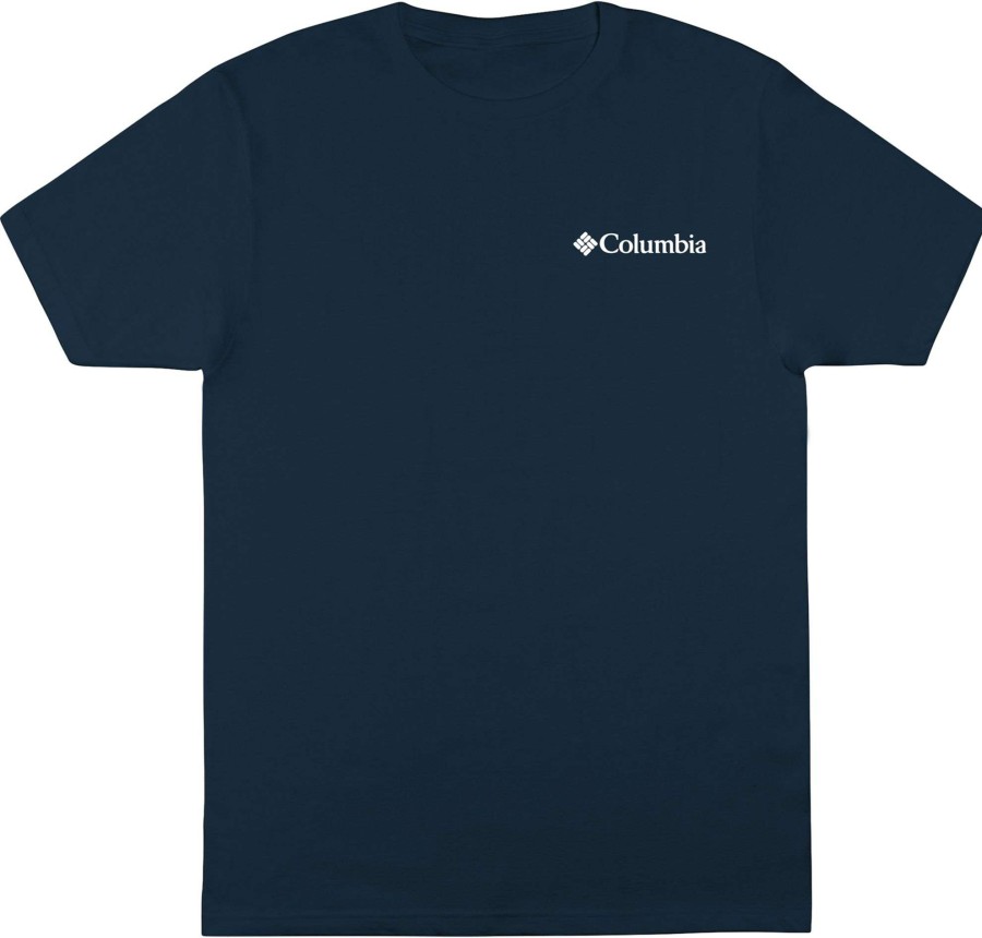 Shirts * | Columbia Men'S Brandski Graphic Short Sleeve T-Shirt Columbia Navy