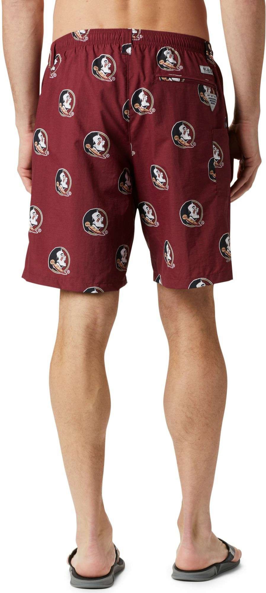 Shorts * | Columbia Men'S Florida State Seminoles Cabernet Backcast Performance Shorts