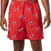 Shorts * | Columbia Men'S Georgia Bulldogs Red Backcast Ii Printed Performance Shorts