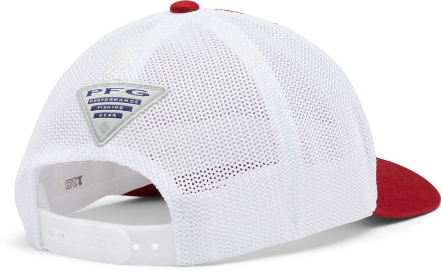 Hats * | Columbia Youth Alabama Crimson Tide Crimson Pfg Mesh Adjustable Hat For Girls'