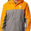 Jackets * | Columbia Men'S Tennessee Volunteers Tennessee Orange/Grey Glennaker Storm Jacket