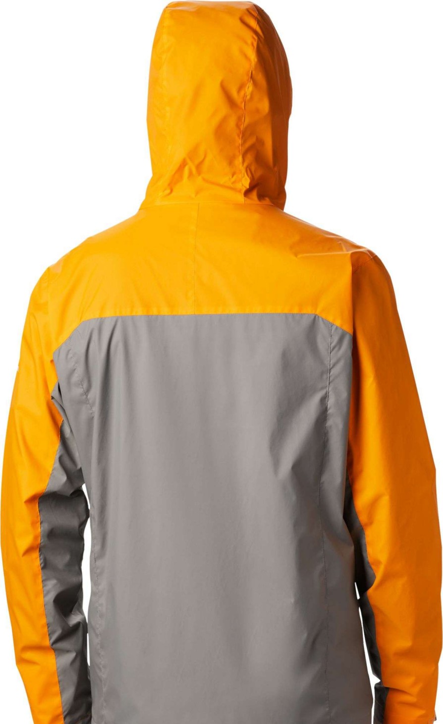 Jackets * | Columbia Men'S Tennessee Volunteers Tennessee Orange/Grey Glennaker Storm Jacket