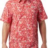 Shirts * | Columbia Men'S Georgia Bulldogs Red Super Slack Tide Button-Down Shirt