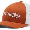 Hats * | Columbia Youth Texas Longhorns Burnt Orange Pfg Mesh Adjustable Hat For Girls'