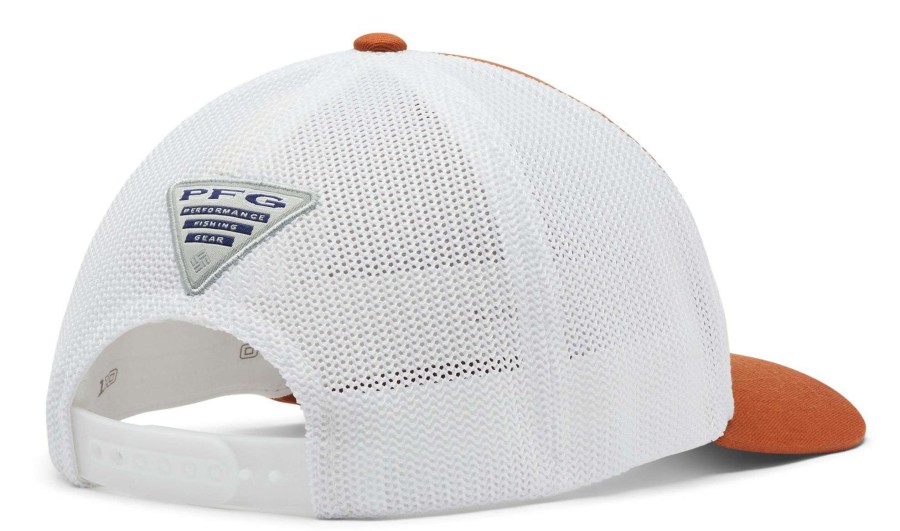 Hats * | Columbia Youth Texas Longhorns Burnt Orange Pfg Mesh Adjustable Hat For Girls'