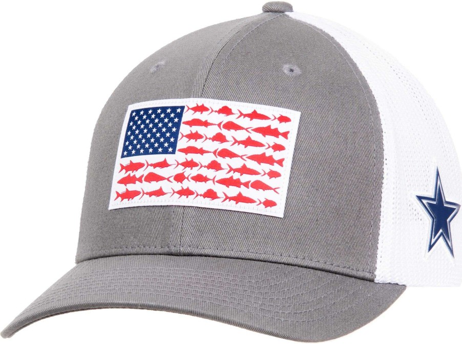 Hats * | Columbia Men'S Dallas Cowboys Fish Flag Hat