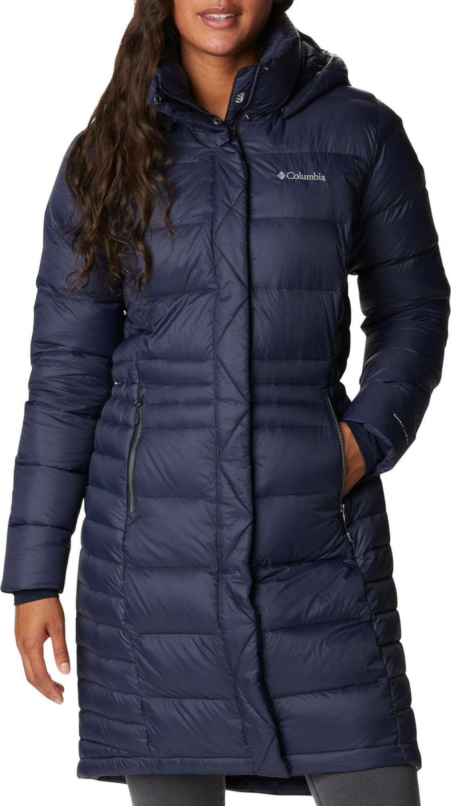 Jackets * | Columbia Women'S Hexbreaker Elite Down Jacket Dark Nocturnal