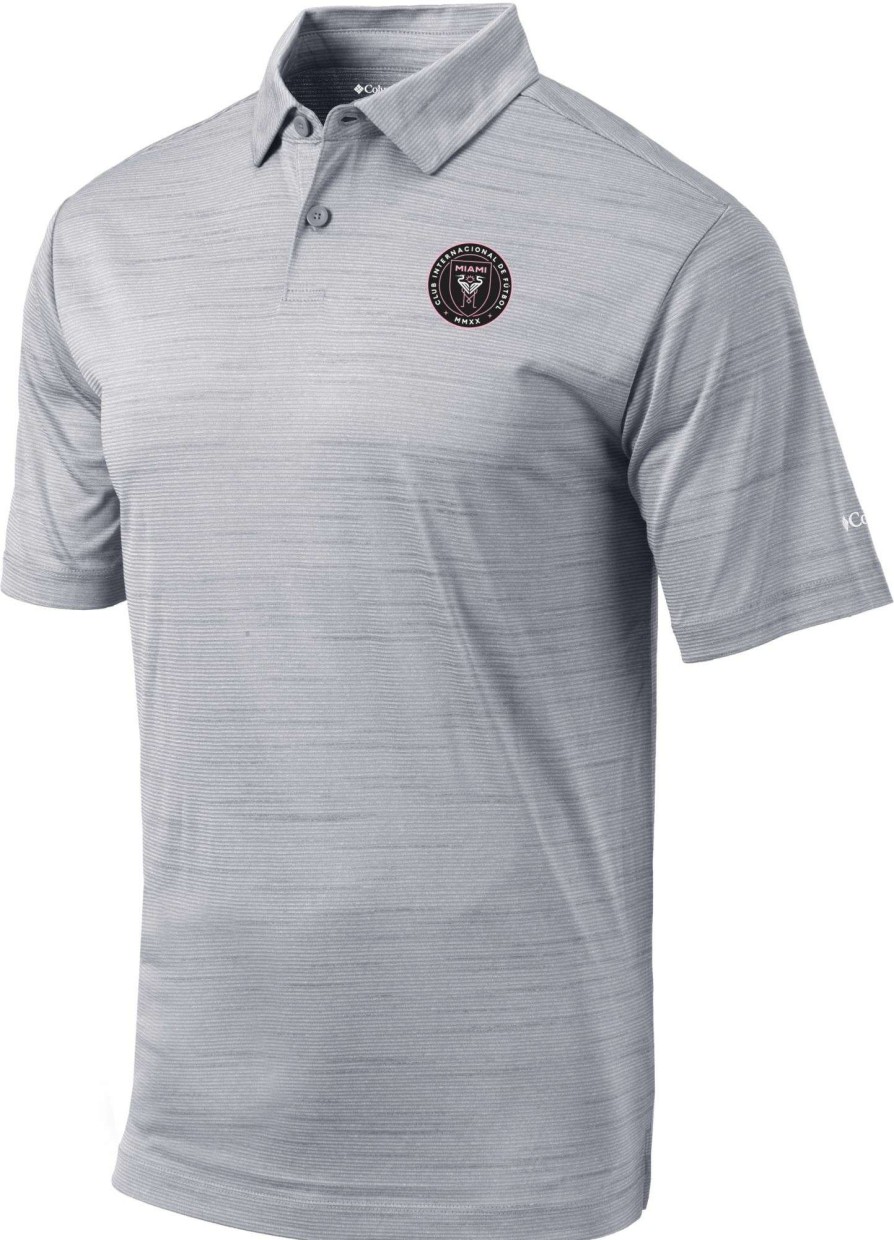 Shirts * | Columbia Men'S Inter Miami Cf Set Grey Polo