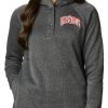 Sweatshirts * | Columbia Women'S Ohio State Buckeyes Darling Days Half-Snap Black Hoodie