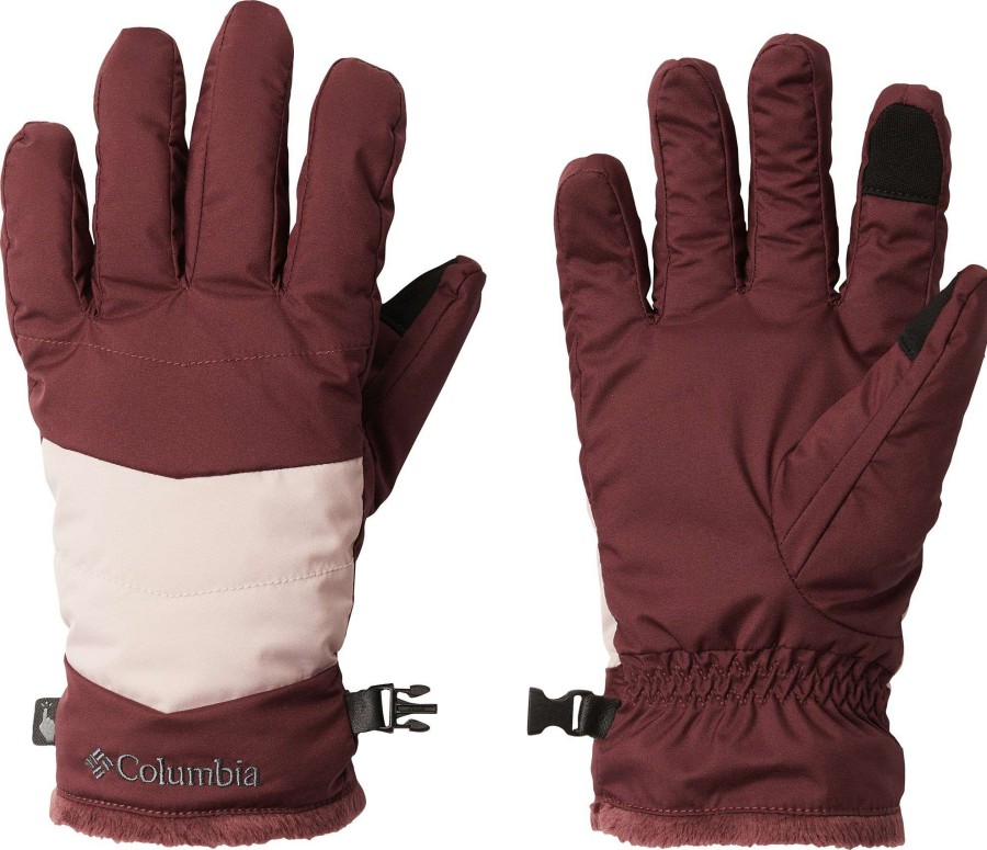 Gloves * | Columbia Women'S Mabel Mountain Insulated Gloves Malbec/Mineral