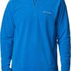 Sweatshirts * | Columbia Men'S Klamath Range Ii Half Zip Microfleece Pullover Bright Indigo