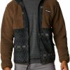 Sweatshirts * | Columbia Men'S Backbowl Sherpa Full Zip Hoodie Olive Green/Black