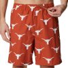 Shorts * | Columbia Men'S Texas Longhorns Burnt Orange Backcast Ii Printed Performance Shorts