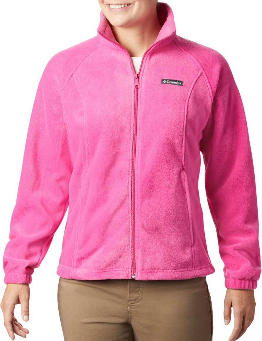 Jackets * | Columbia Women'S Tested Tough In Pink Benton Springs Full Zip Jacket