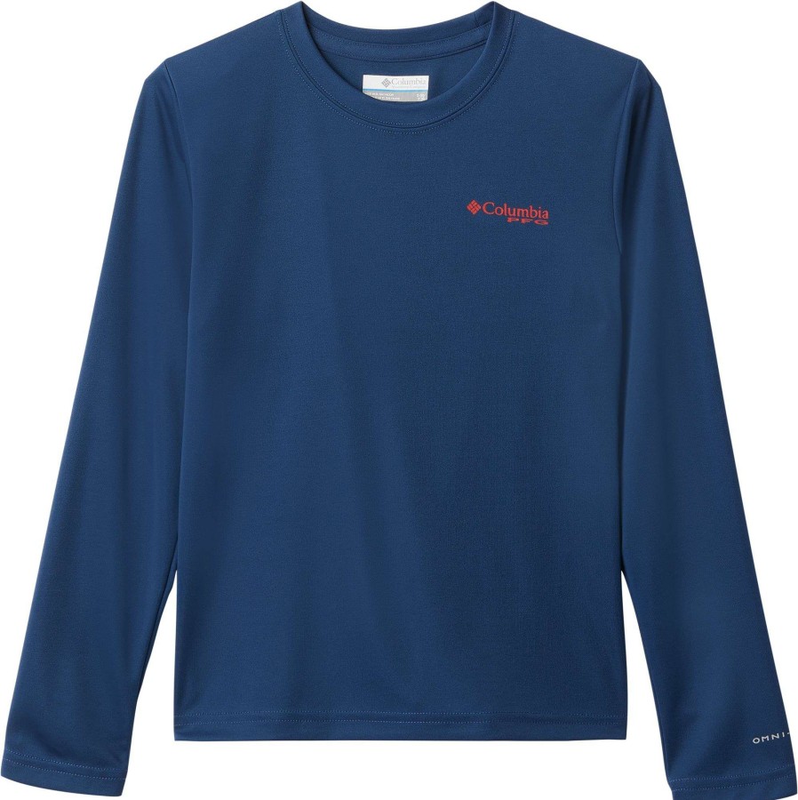 Shirts * | Columbia Youth Terminal Tackle Pfg Long Sleeve Graphic T-Shirt For Boys'