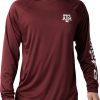 Shirts * | Columbia Men'S Texas A&M Aggies Maroon Terminal Tackle Long Sleeve T-Shirt