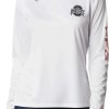 Shirts * | Columbia Women'S Ohio State Buckeyes Tidal Long Sleeve White T-Shirt