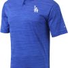 Shirts * | Columbia Men'S Los Angeles Dodgers Blue Omni-Wick Set Performance Polo