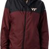 Jackets * | Columbia Women'S Virginia Tech Hokies Black/Maroon Clg Flash Forward Lined Jacket