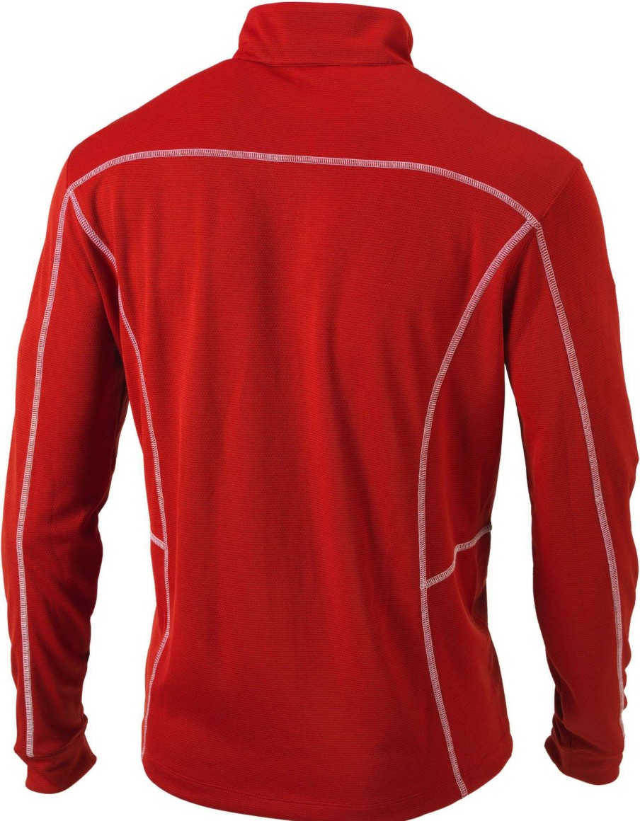 Jackets * | Columbia Men'S Cleveland Guardians Red Shotgun Quarter-Zip Shirt