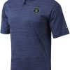 Shirts * | Columbia Men'S Milwaukee Brewers Navy Omni-Wick Set Performance Polo